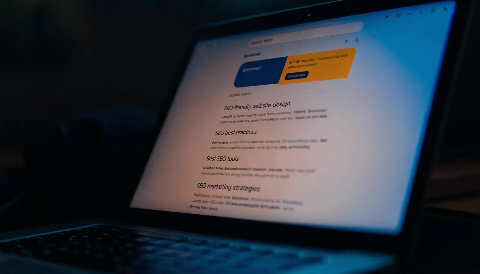 Concept visuel comparant Google Ads et le SEO